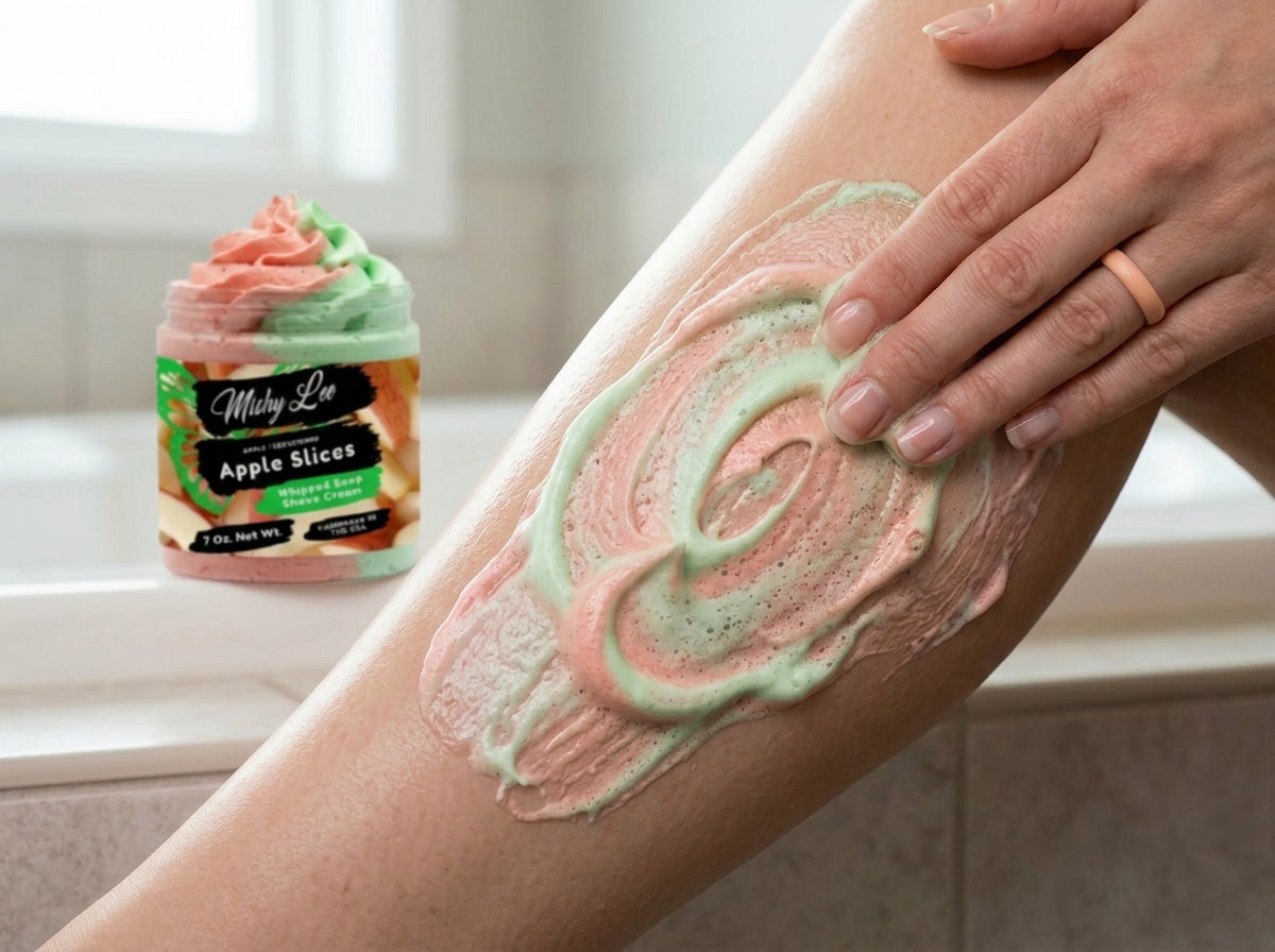 Apple Slices Whipped Soap and Shave Cream