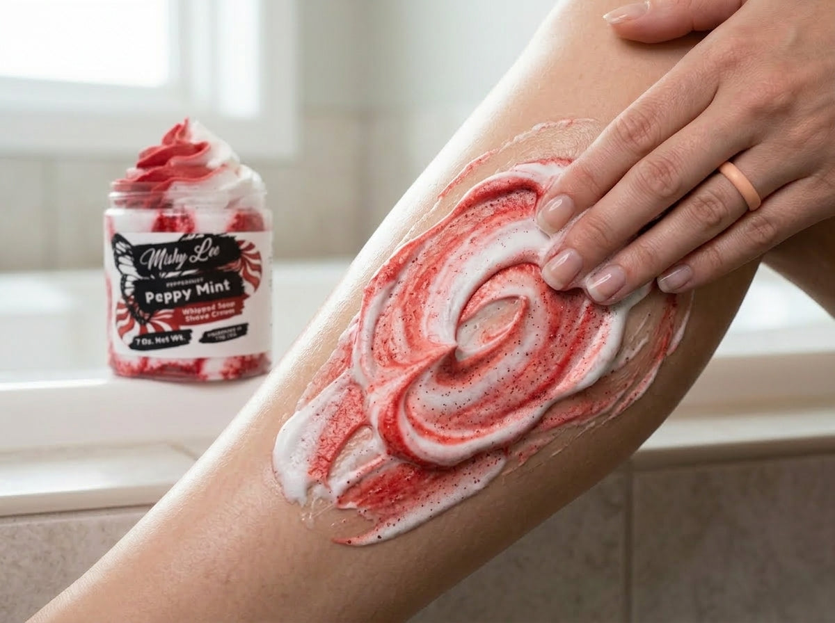 Peppy Mint Whipped Soap and Shave Cream
