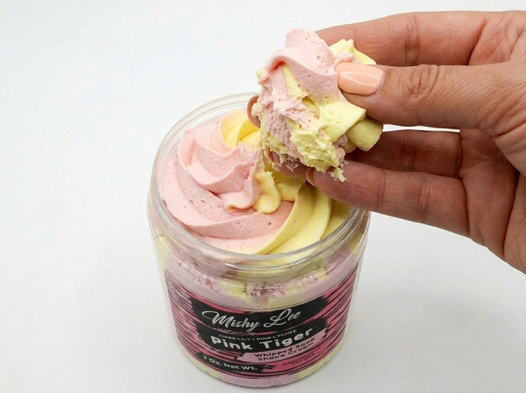 Pink Tiger Whipped Soap and Shave Cream