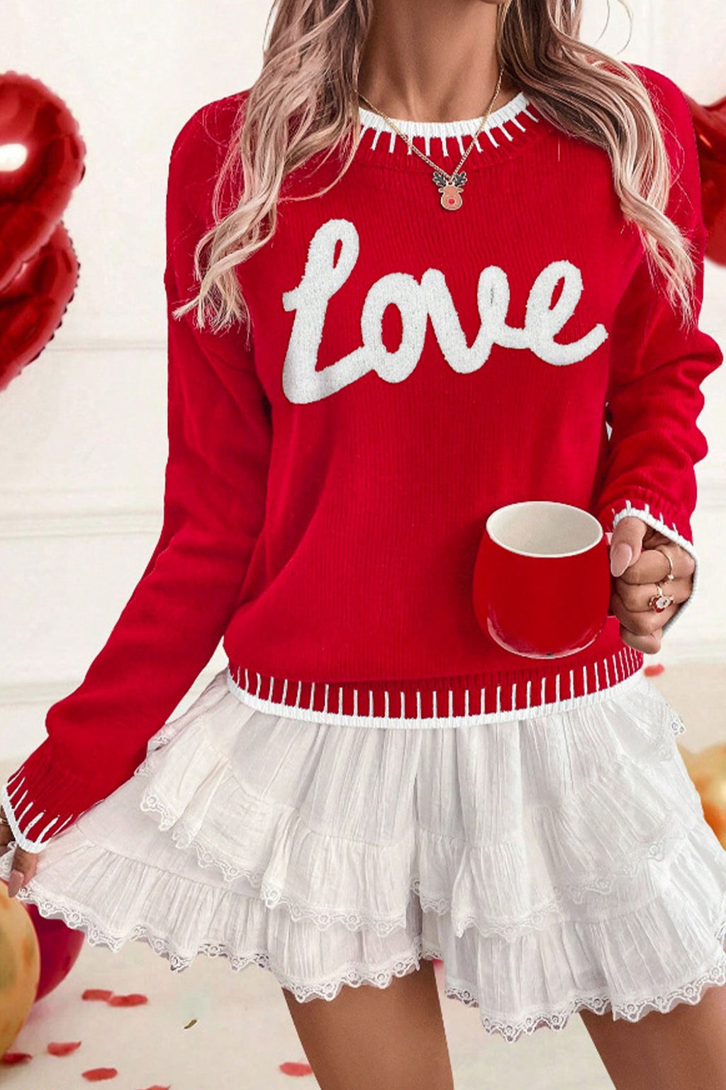 Love Graphic Sweater