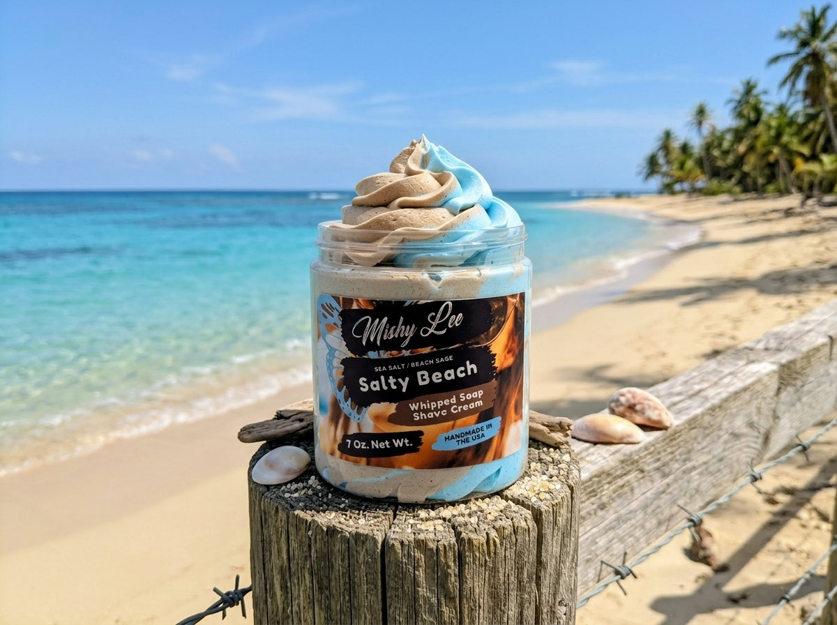 Salty Beach Whipped Soap and Shave Cream