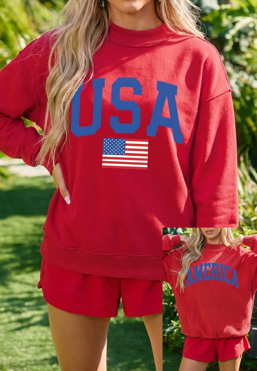 Reversible America/USA Mock