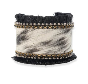 Coal Ridge Hair-on Hide Cuff Bracelet | Myra Bag