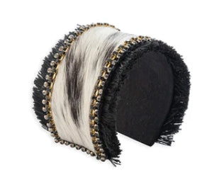 Coal Ridge Hair-on Hide Cuff Bracelet | Myra Bag