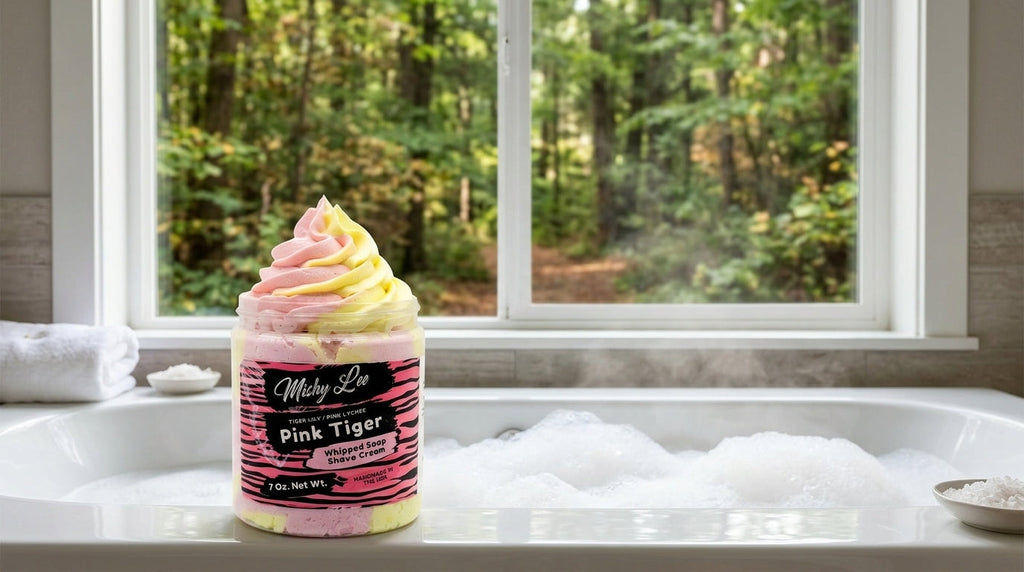 Pink Tiger Whipped Soap and Shave Cream