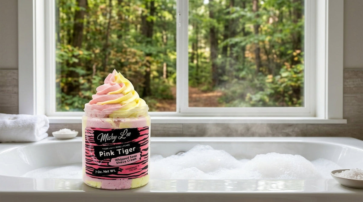 Pink Tiger Whipped Soap and Shave Cream