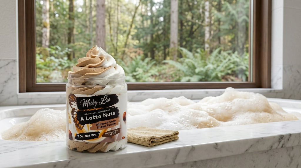 A Latte Nuts Whipped Soap and Shave Cream
