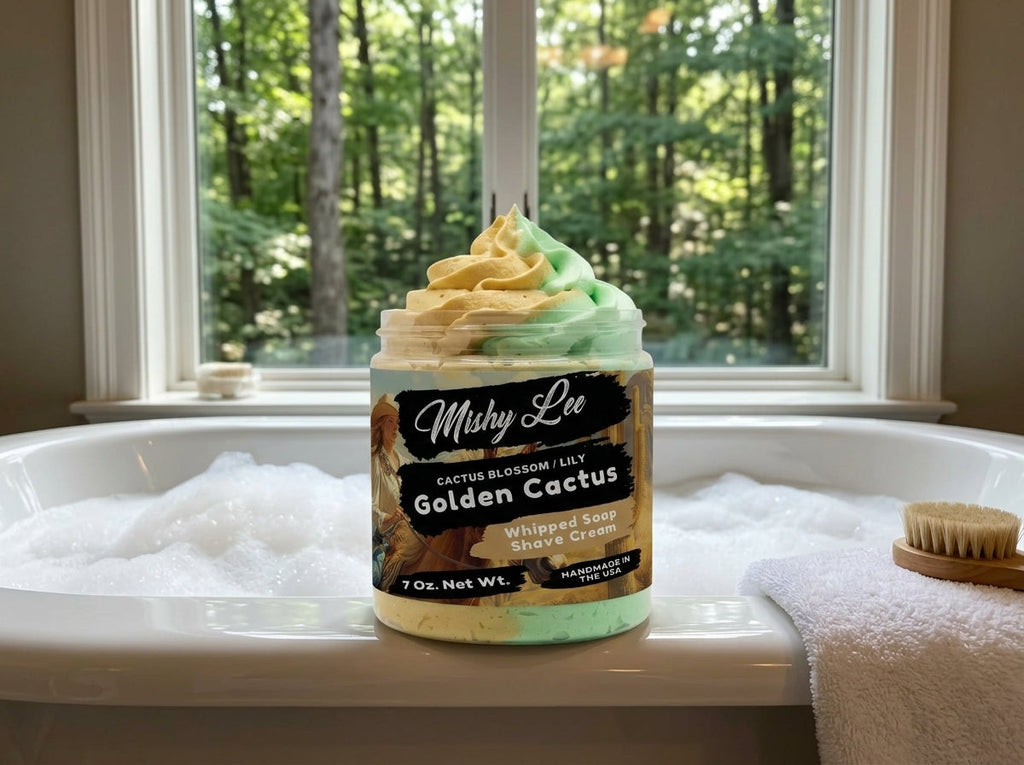 Golden Cactus Whipped Soap and Shave Cream