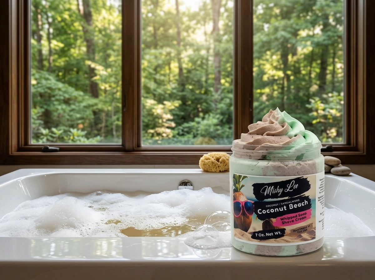 Coconut Beach Whipped Soap and Shave Cream