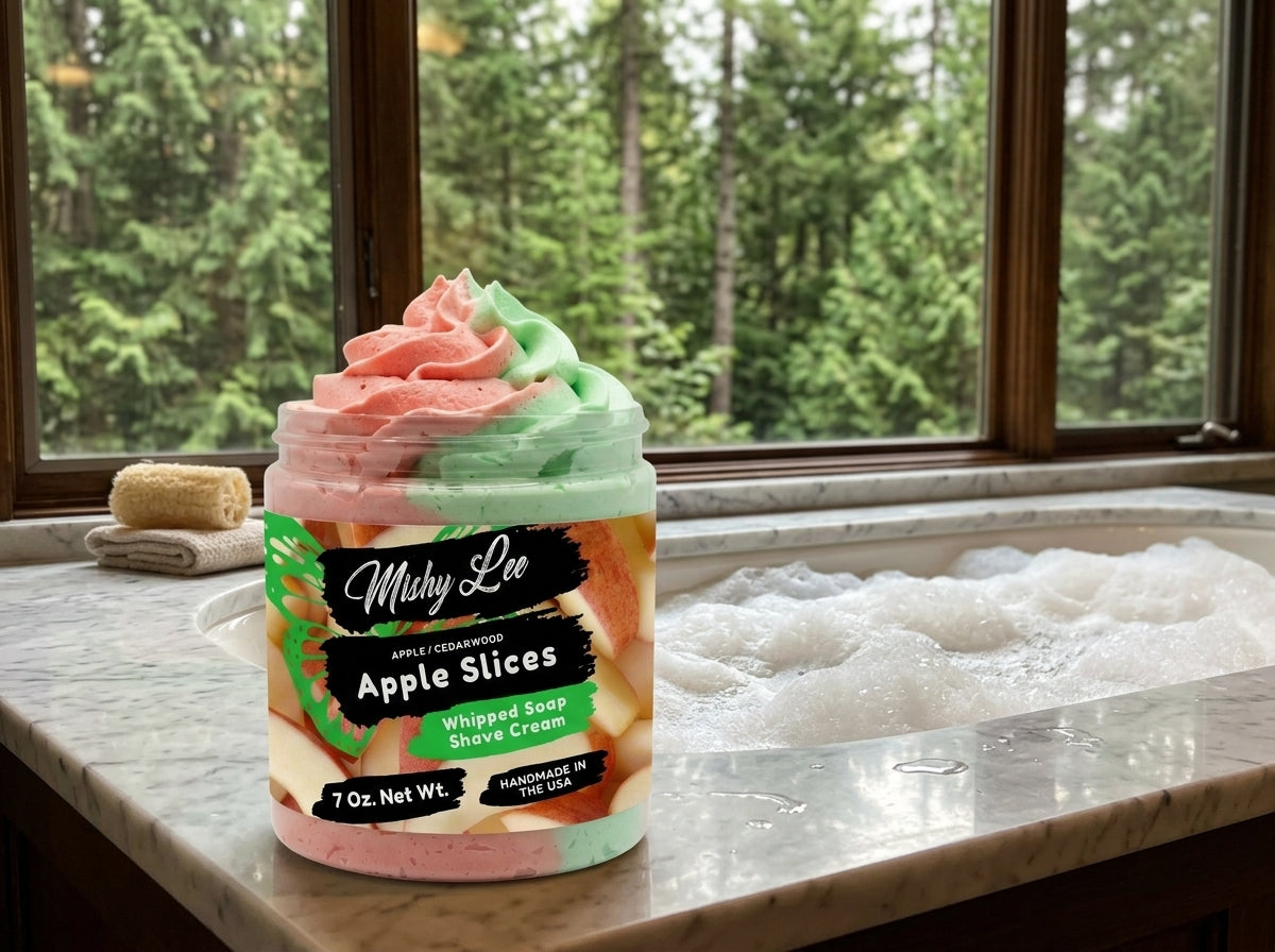 Apple Slices Whipped Soap and Shave Cream