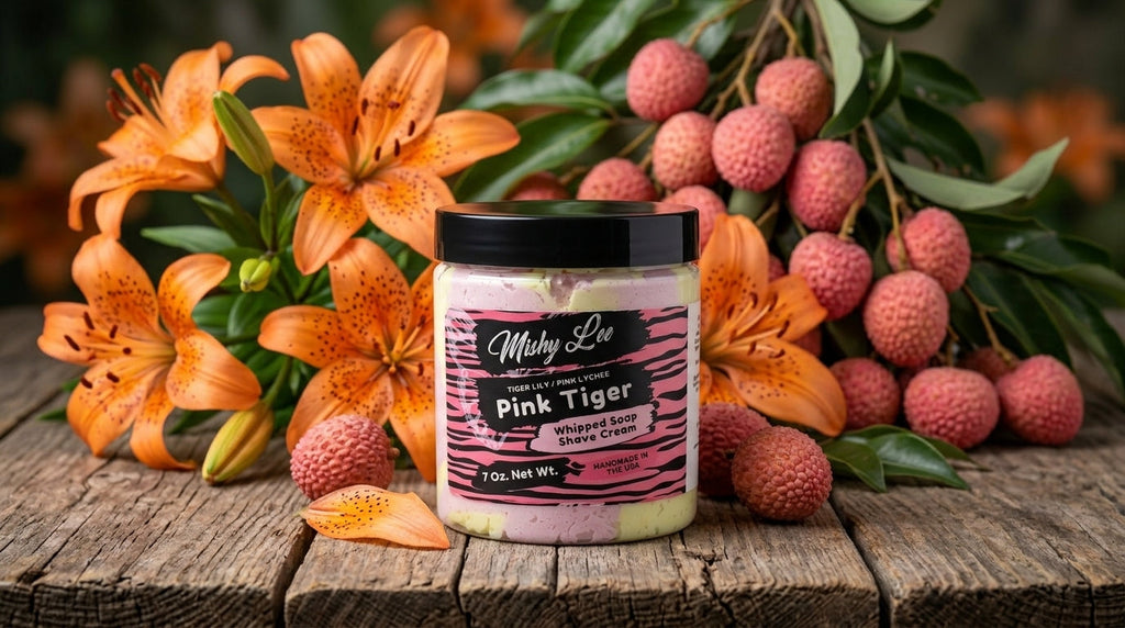 Pink Tiger Whipped Soap and Shave Cream