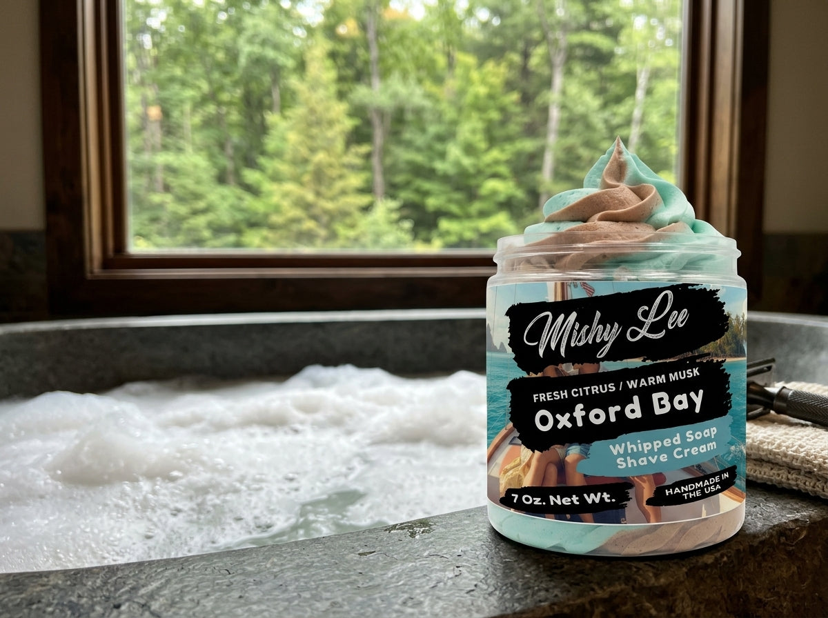Oxford Bay Men's Whipped Soap and Shave Cream