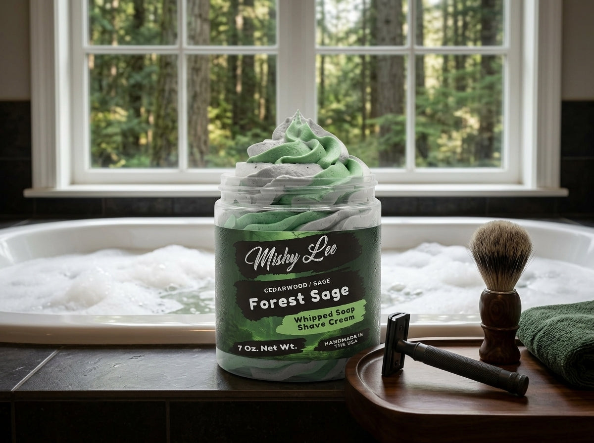 Forest Sage Men's Whipped Soap and Shave Cream