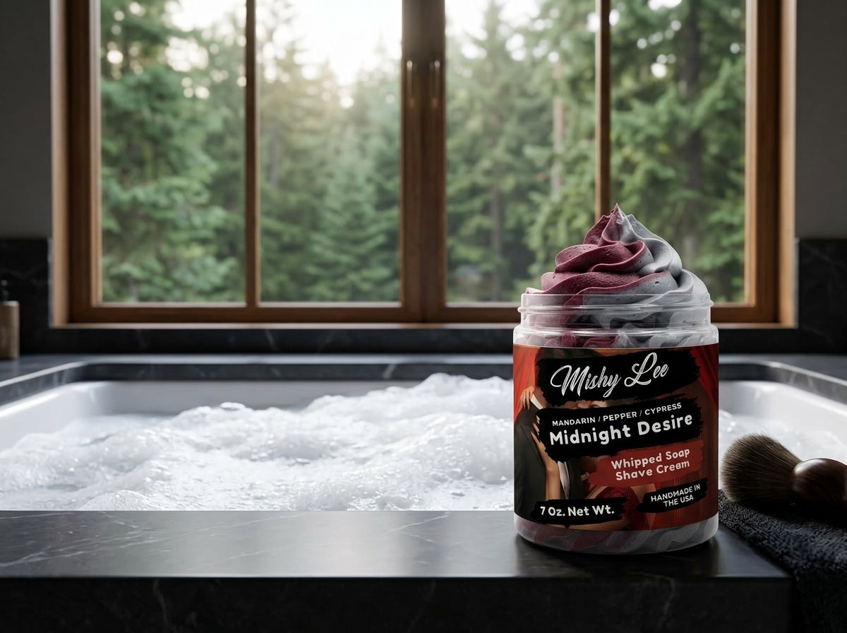 Midnight Desire Men's Whipped Soap and Shave Cream