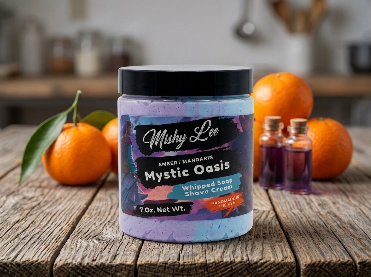 Mystic Oasis Men's Whipped Soap and Shave Cream