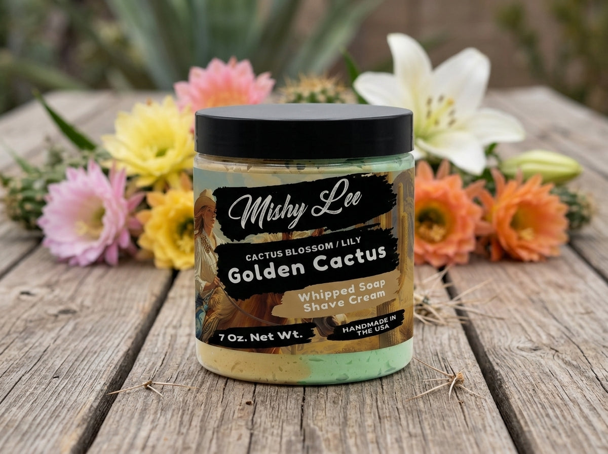 Golden Cactus Whipped Soap and Shave Cream