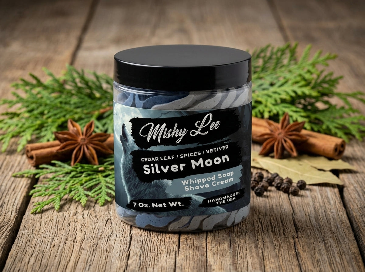Silver Moon Men's Whipped Soap and Shave Cream