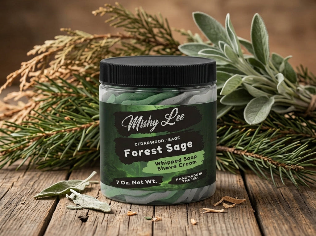 Forest Sage Men's Whipped Soap and Shave Cream