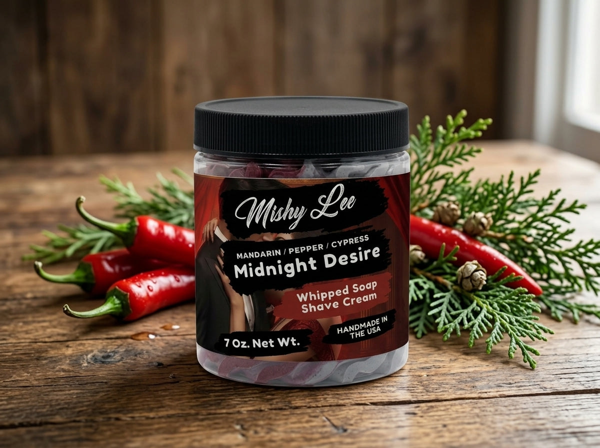Midnight Desire Men's Whipped Soap and Shave Cream