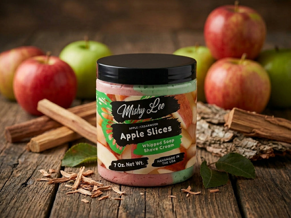 Apple Slices Whipped Soap and Shave Cream