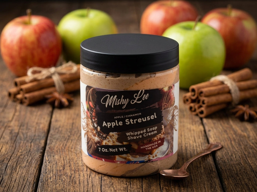 Apple Streusel Whipped Soap and Shave Cream