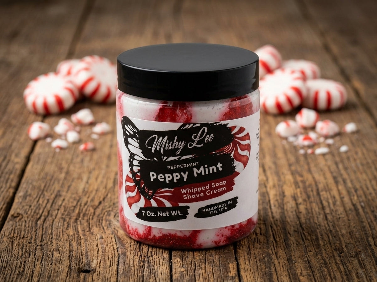 Peppy Mint Whipped Soap and Shave Cream