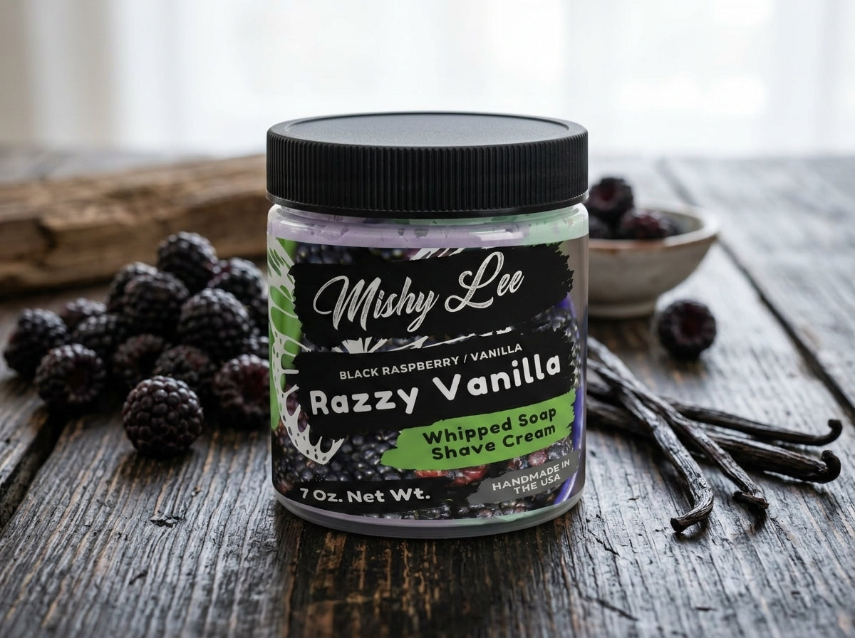 Razzy Vanilla Whipped Soap and Shave Cream