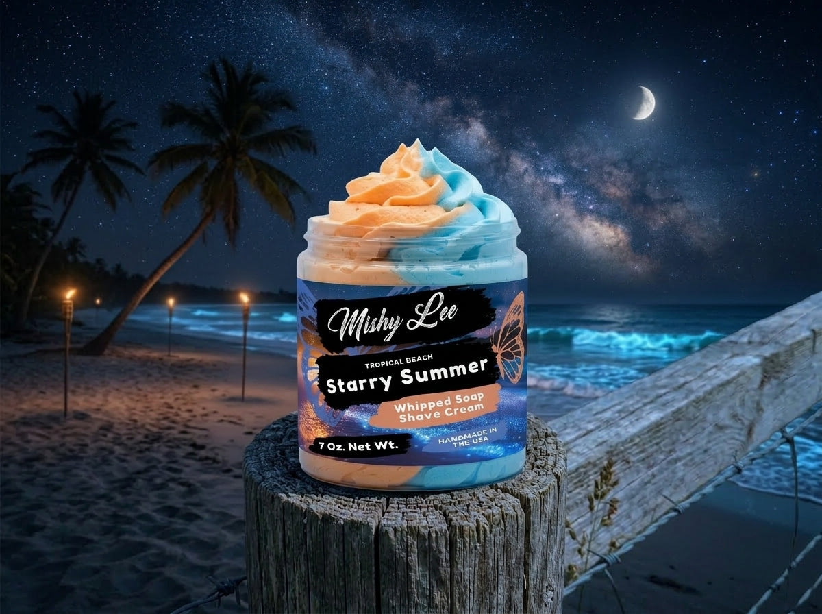 Starry Summer Whipped Soap and Shave Cream