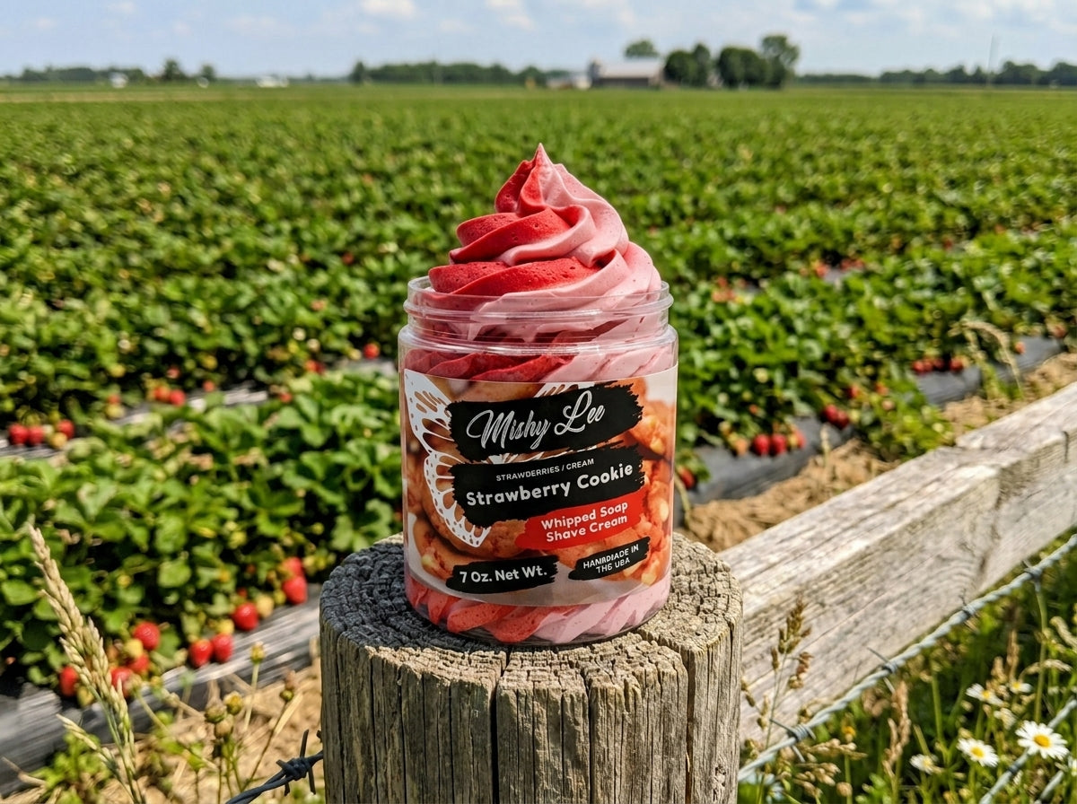 Strawberry Cookie Whipped Soap and Shave Cream