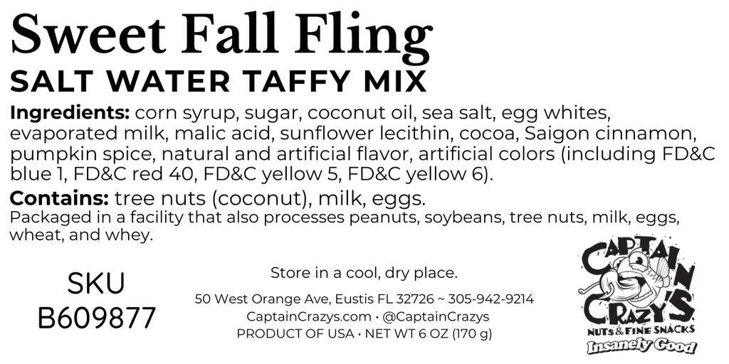Sweet Fall Fling Salt Water Taffy Mix | Limited Edition Fall Collection