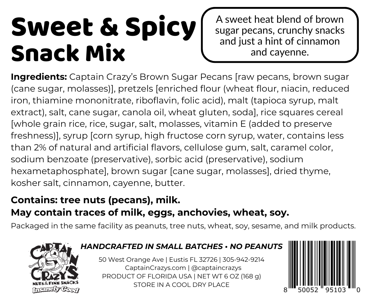 Sweet & Spicy Nutty Snack Mix
