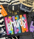 BRAVES NEON RAINBOW STARS TEE