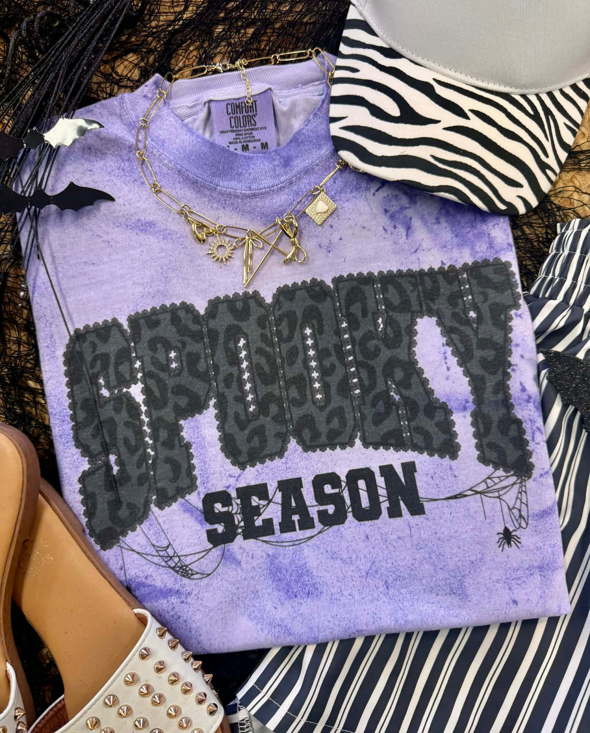 SPOOKY SEASON LEOPARD COLORBLAST TEE