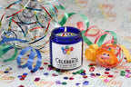 Celebrate - 25 Hour Burn Time Soy Wax Candles - Oily BlendsCelebrate - 25 Hour Burn Time Soy Wax Candles