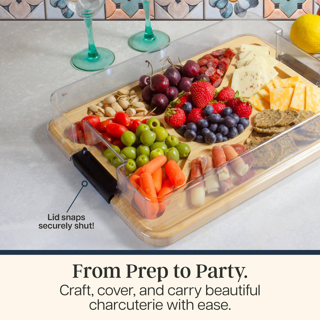 Flip, Serve & Store™ Charcuterie Board with Locking Lid
