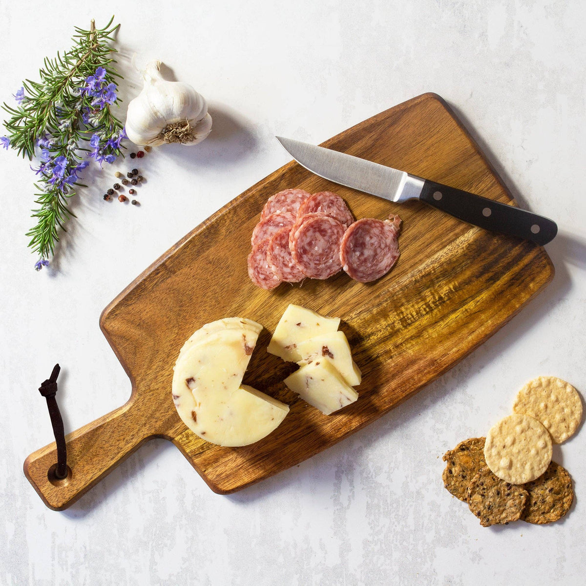 Rock & Branch® Acacia Wood Charcuterie Serving Paddle Board