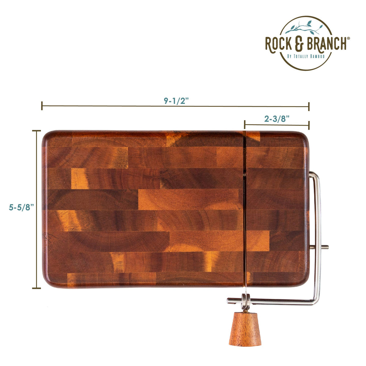 Rock & Branch® Acacia Charcuterie Board with Cheese Slicer