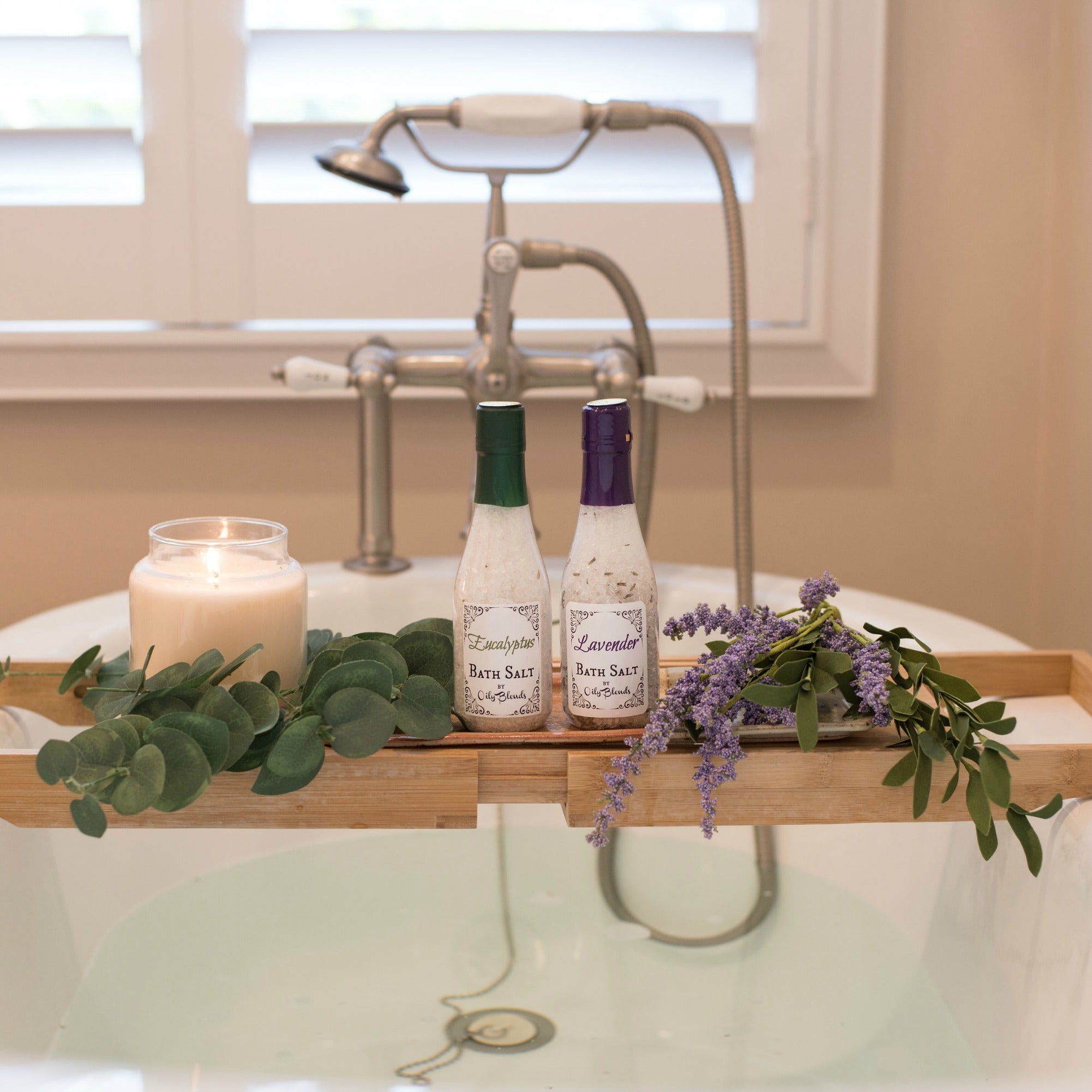 Essential Oil and Herb Bath Salts - Oily BlendsEssential Oil and Herb Bath Salts