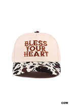 BLESS YOUR HEART TWO TONE CANVAS COTTON CAP