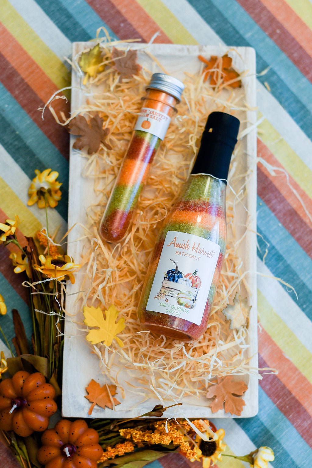 Fall Multi Colored Bath Salts - Oily BlendsFall Multi Colored Bath Salts