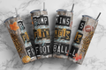 Fall License Pumpkins Flannels Football 20oz Skinny Tumbler