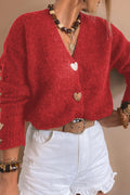 Chicory Heart Button Sweater *Multiple Colors*