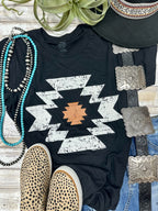 Durango Aztec Vneck Tee