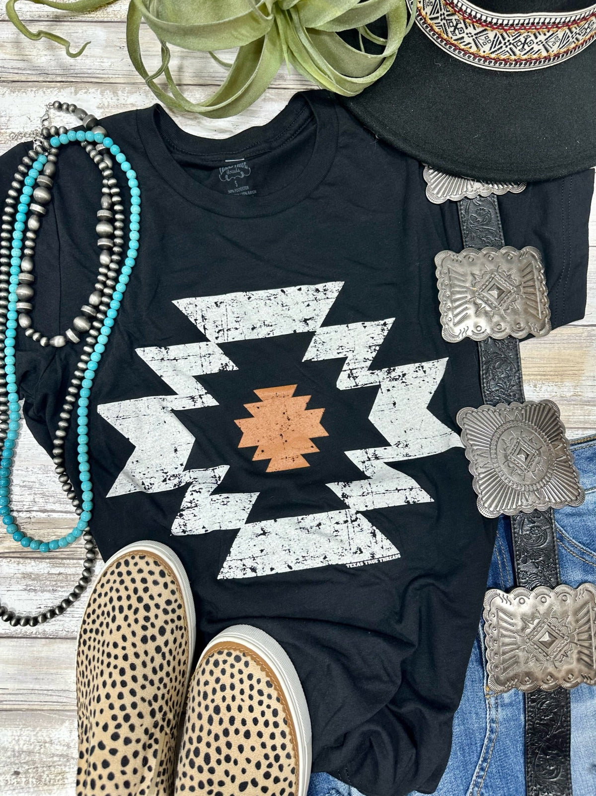 Durango Aztec Vneck Tee