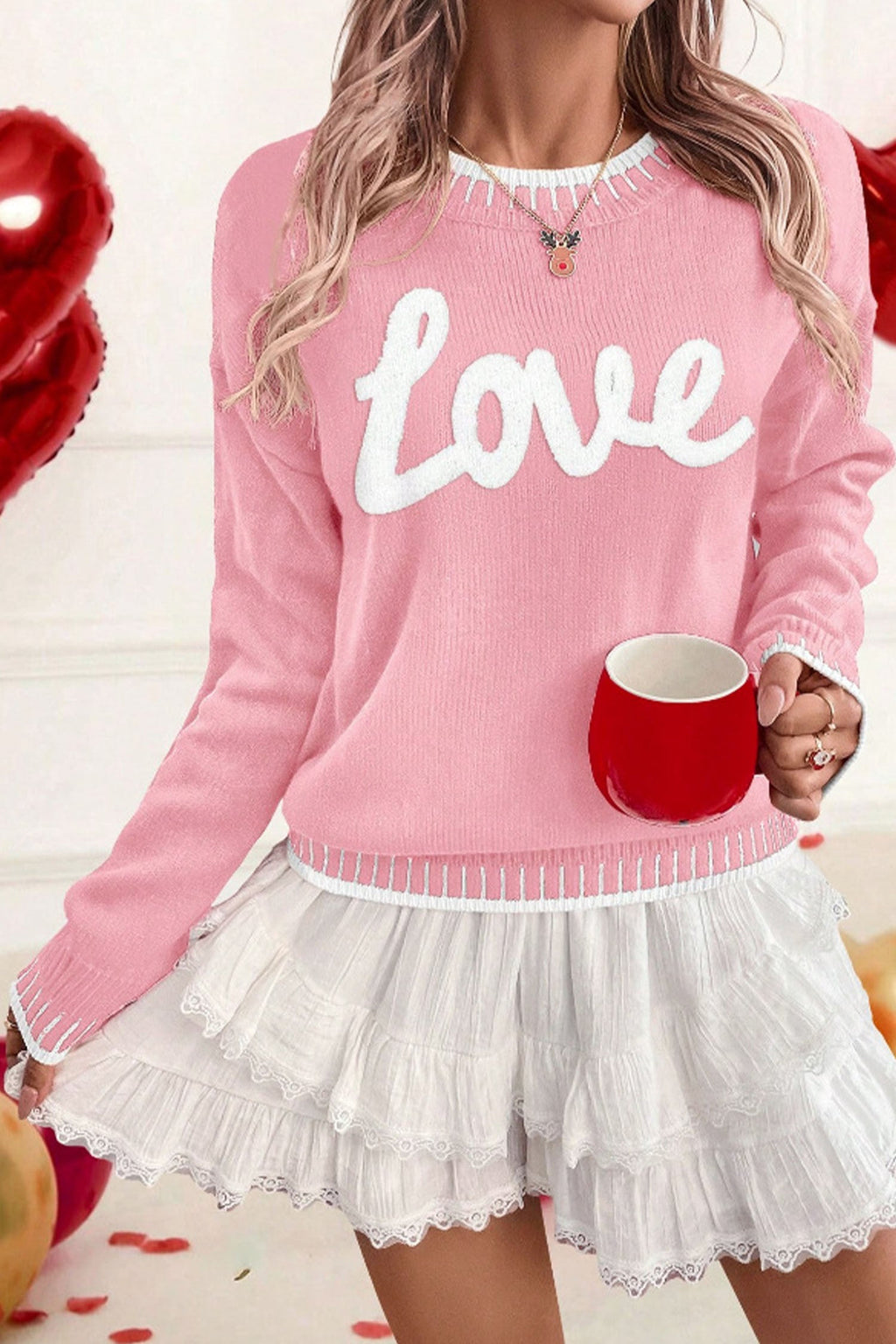 Love Graphic Sweater