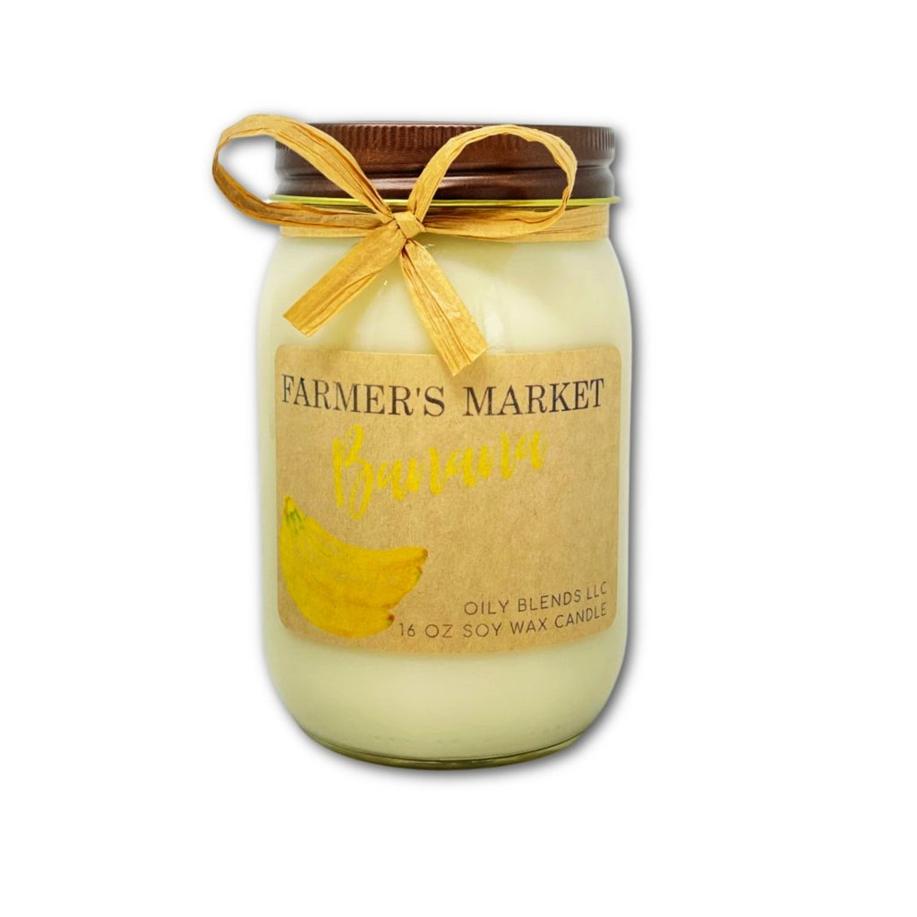 Jumbo Farmer's Market Candles - 100 Hour Burn Time Soy Wax Candles - Oily BlendsJumbo Farmer's Market Candles - 100 Hour Burn Time Soy Wax Candles
