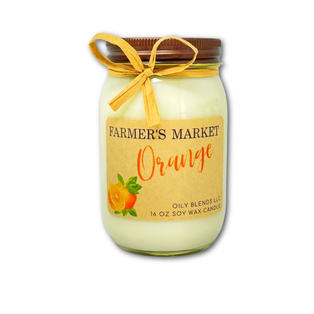 Jumbo Farmer's Market Candles - 100 Hour Burn Time Soy Wax Candles - Oily BlendsJumbo Farmer's Market Candles - 100 Hour Burn Time Soy Wax Candles