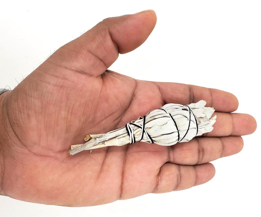 Mini Sage Smudge Travel Kit with Abalone Shell and Feather - Oily BlendsMini Sage Smudge Travel Kit with Abalone Shell and Feather