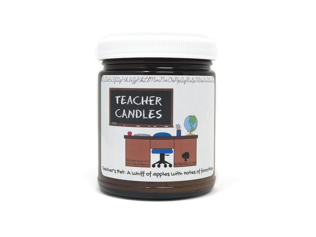 Mini Teacher Candles - 25 Hour Burn Time Soy Wax Candles - Oily BlendsMini Teacher Candles - 25 Hour Burn Time Soy Wax Candles