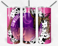Neon Cowgirl - Western - Rustic 20oz Skinny Tumbler